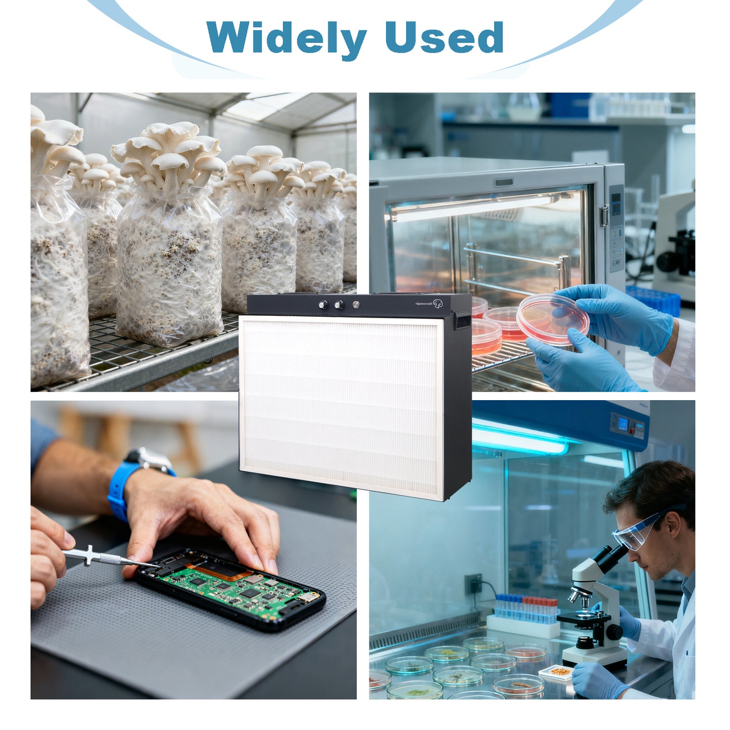 H13 HEPA Filter Replacement for Laminar Flow Hood | 20"x15" Clean Bench Filter for Mycology & Mushroom Cultivation