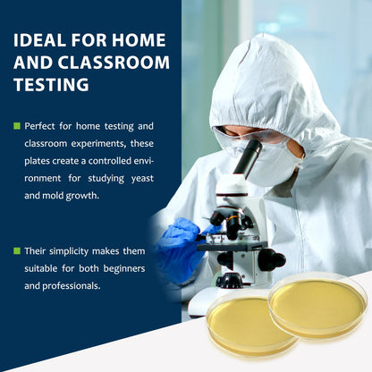 Potato Dextrose Agar (PDA) Plates – 10 Pre Poured Petri Dishes for Mushroom Cultivation & Science Projects